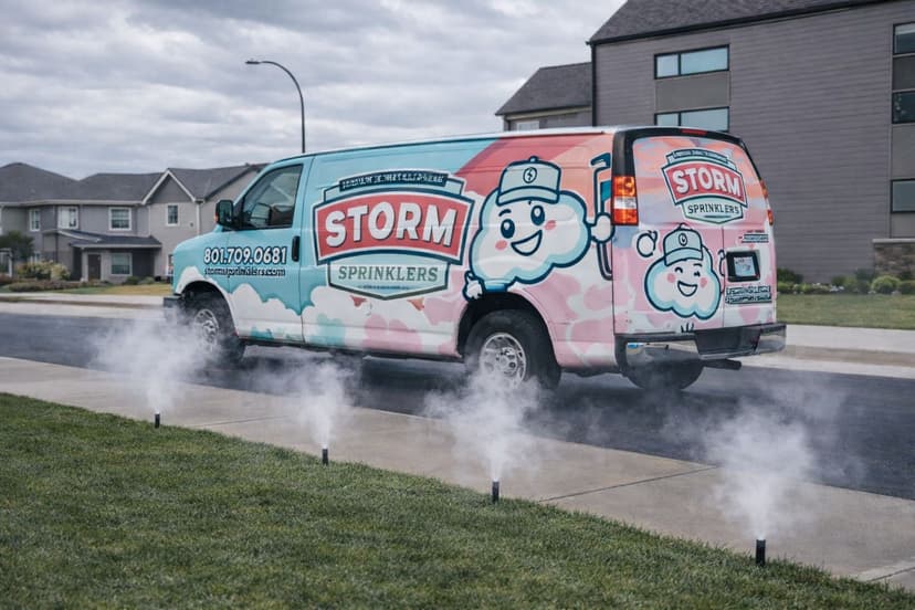 Sprinkler winterization blow out service in Utah