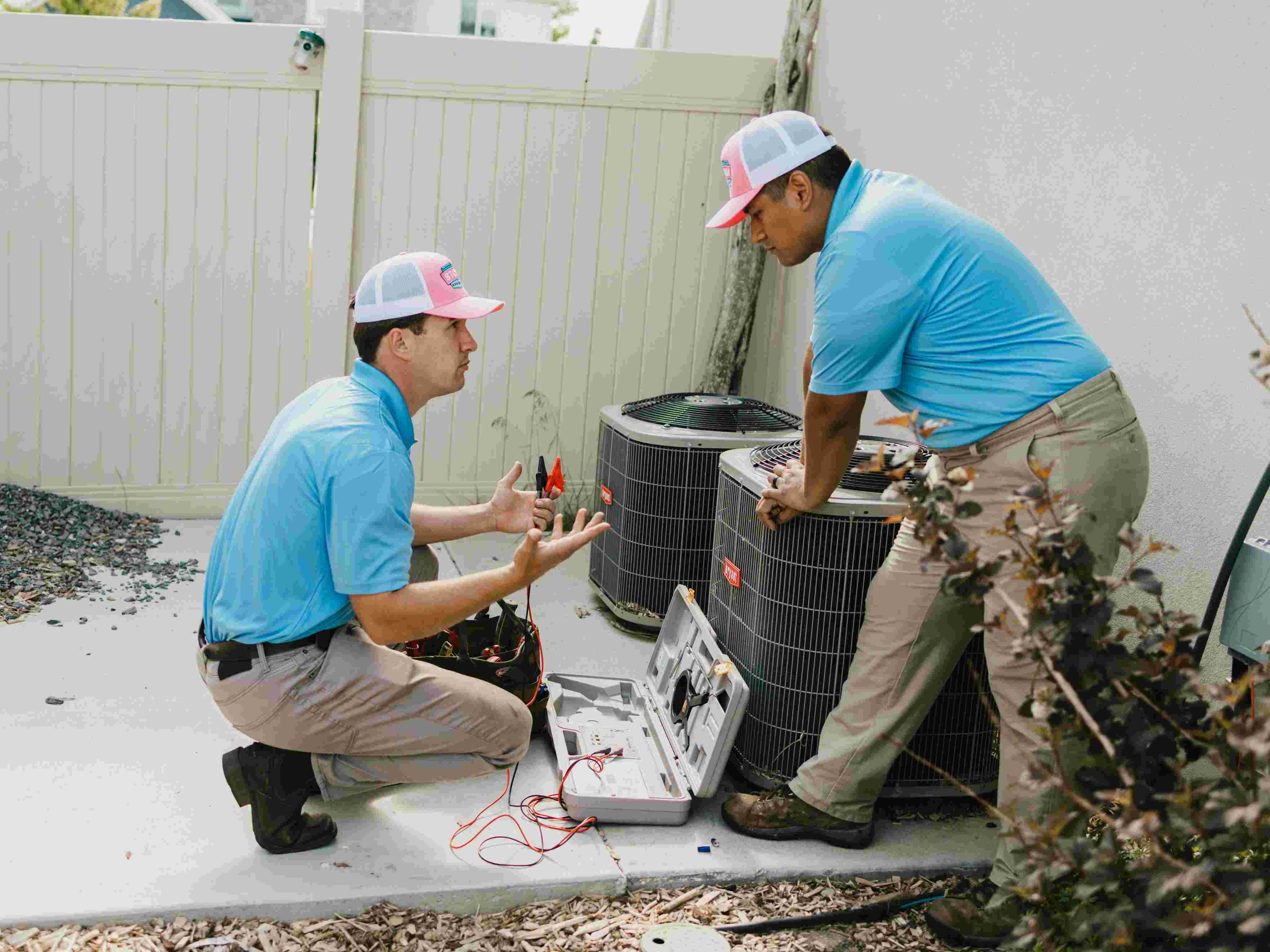 Irrigation field manager supervising sprinkler repair technicians in Utah