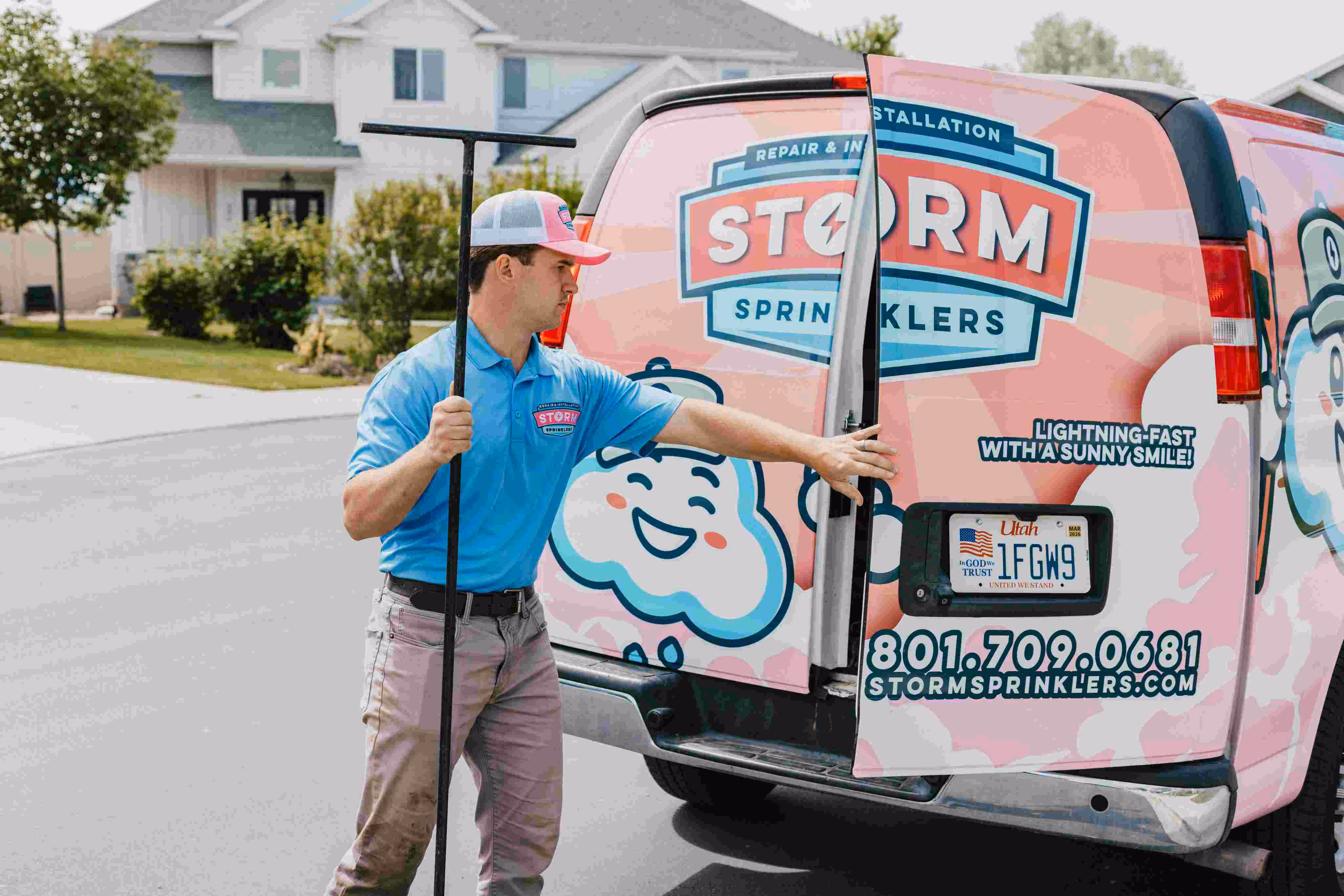 Storm Sprinklers professional irrigation technicians serving Riverton, Utah - sprinkler repair and installation